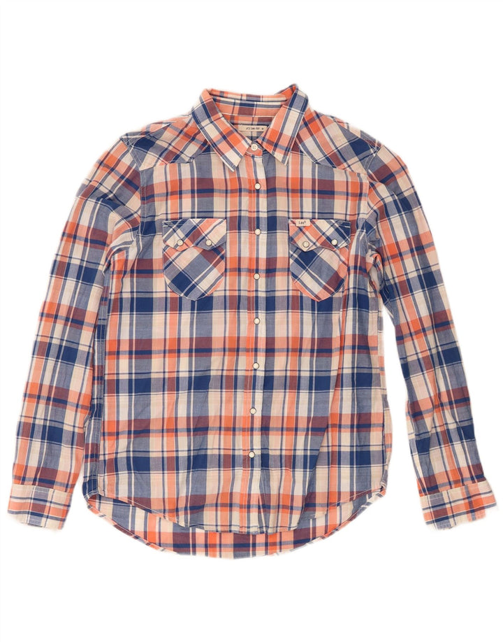 Lee Womens Shirt UK 14 Medium Multicoloured Check Cotton