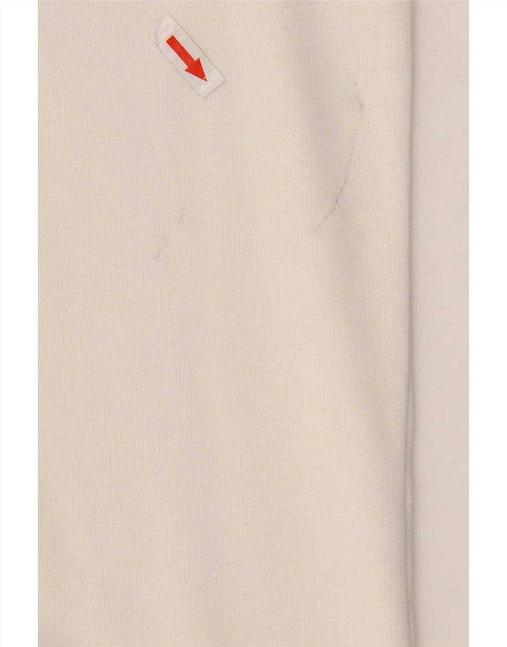 Champion Mens Zip Hoodie Sweater 2XL White Cotton