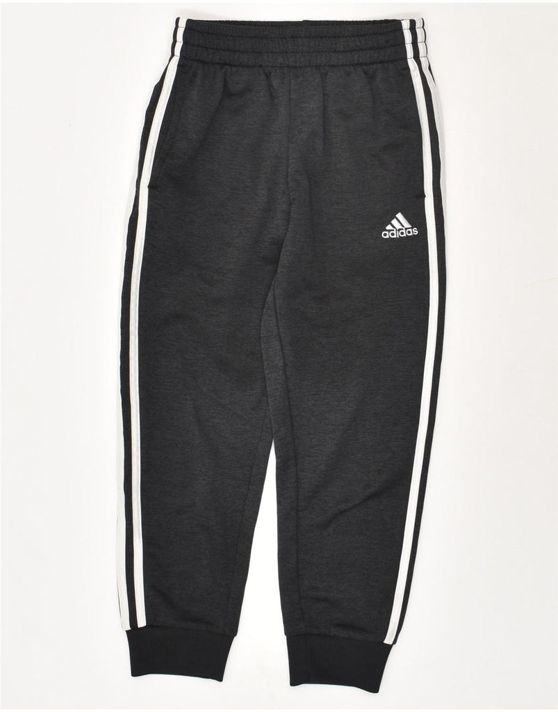 ADIDAS Boys Tracksuit Trousers Joggers 7-8 Years Small Grey Polyester | Vintage Adidas | Thrift | Second-Hand Adidas | Used Clothing | Messina Hembry 