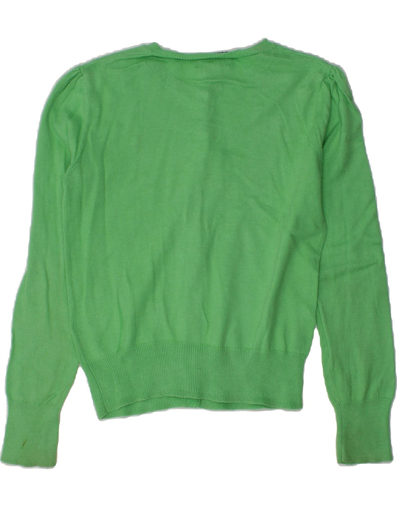 POLO RALPH LAUREN Girls Cardigan Sweater 5-6 Years Green Cotton | Vintage Polo Ralph Lauren | Thrift | Second-Hand Polo Ralph Lauren | Used Clothing | Messina Hembry 