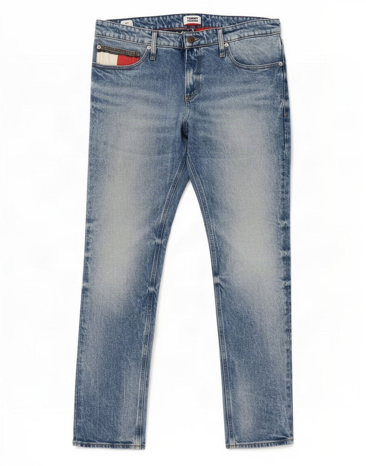 Tommy Hilfiger Womens Slim Jeans W36 L32 Blue Cotton