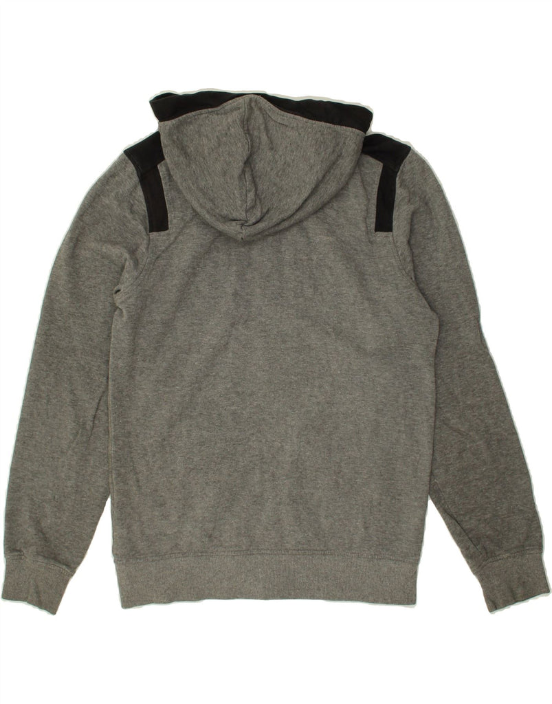 DIADORA Womens Zip Hoodie Sweater UK 14 Medium Grey Cotton Vintage Diadora and Second-Hand Diadora from Messina Hembry 