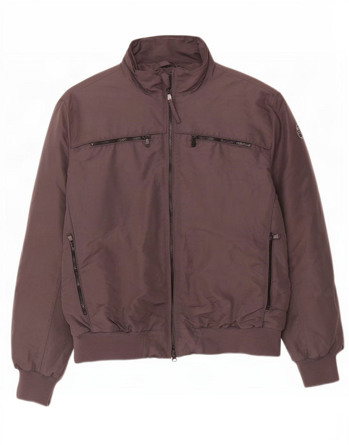 North Sails Mens Bomber Padded Jacket UK 44 2XL Grey Polyester