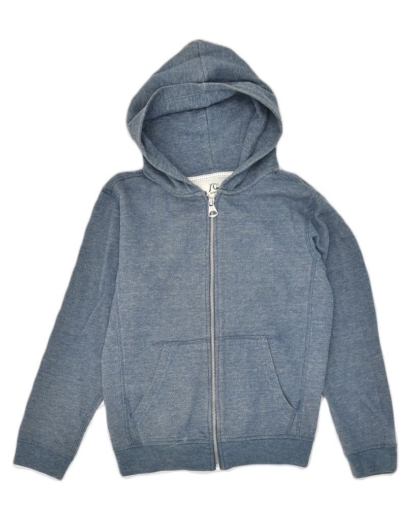 QUIKSILVER Womens Zip Hoodie Sweater UK 14 Medium Blue Cotton | Vintage Quiksilver | Thrift | Second-Hand Quiksilver | Used Clothing | Messina Hembry 