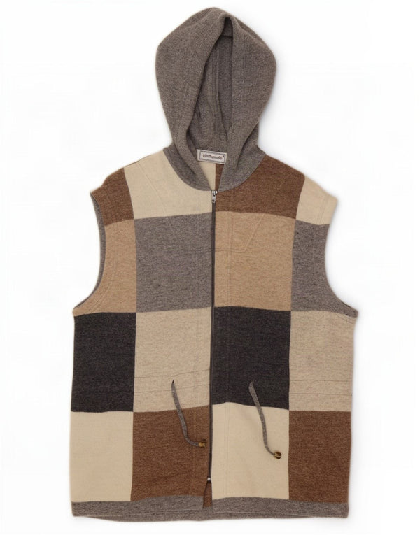 Roberta Puccini Womens Hooded Cardigan Sweater UK 16 Large Multicoloured