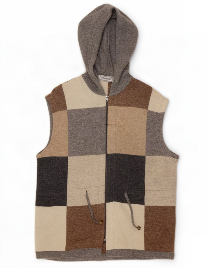 Roberta Puccini Womens Hooded Cardigan Sweater UK 16 Large Multicoloured
