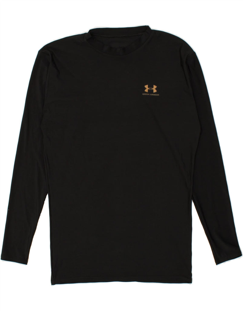 UNDER ARMOUR Mens Top Long Sleeve Small Black Polyester | Vintage Under Armour | Thrift | Second-Hand Under Armour | Used Clothing | Messina Hembry 