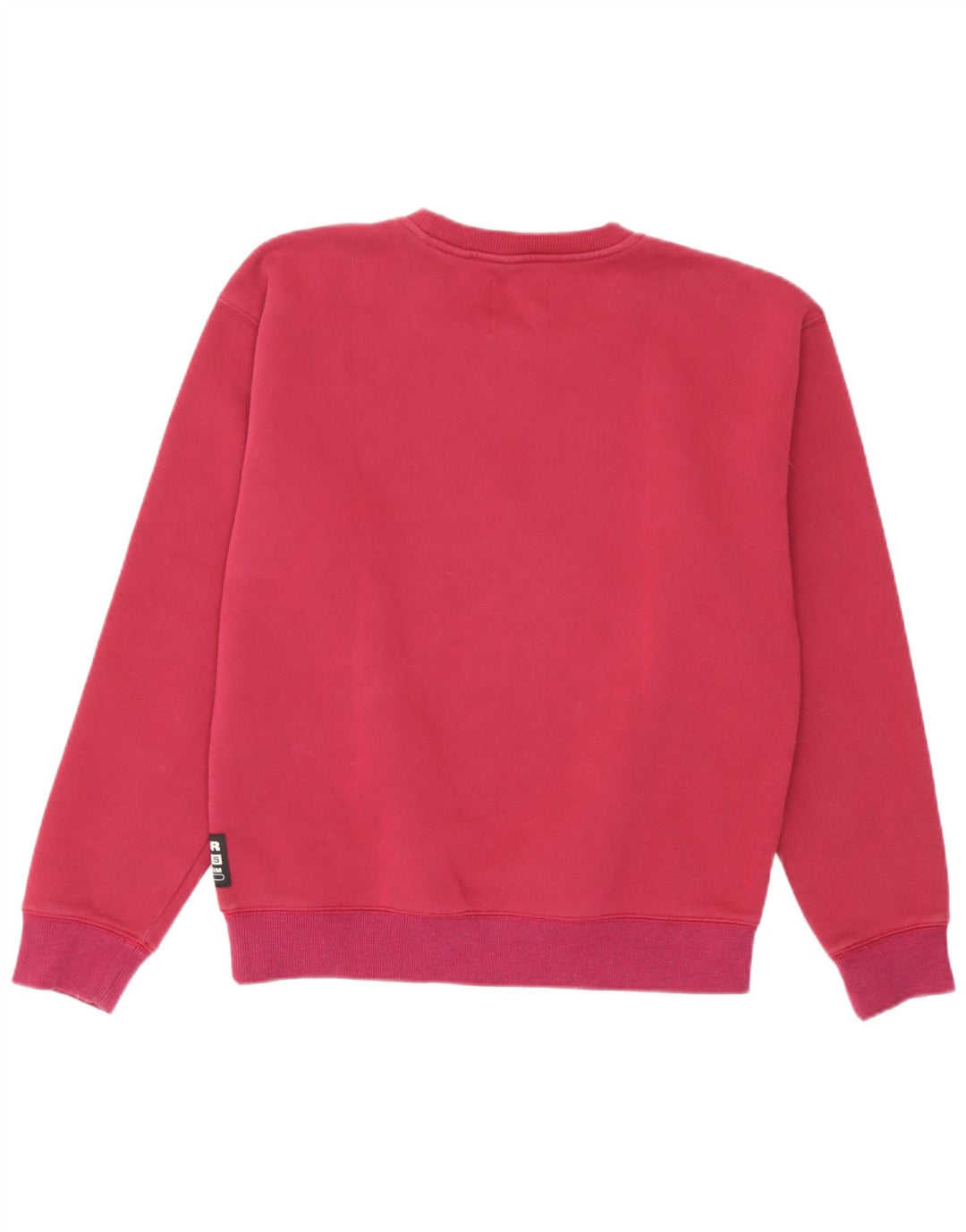 G-Star Womens Sweatshirt Jumper UK 14 Medium Burgundy Cotton