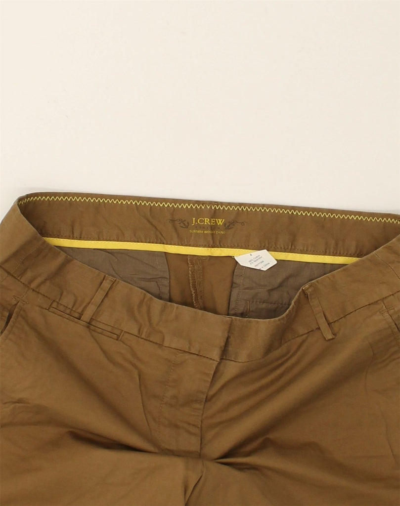 J. CREW Womens Chino Shorts US 4 Small W30 Brown Cotton | Vintage J. Crew | Thrift | Second-Hand J. Crew | Used Clothing | Messina Hembry 