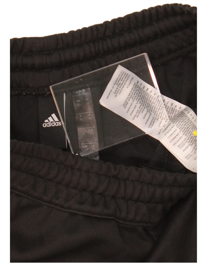 ADIDAS Mens Tracksuit Trousers Joggers XS Black Polyester