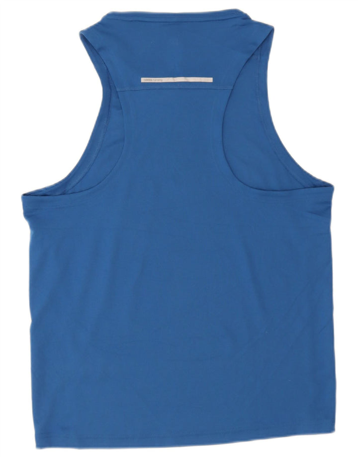 Adidas Mens Climalite Vest Top Medium Blue Polyester
