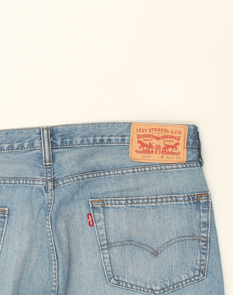 LEVI'S Mens 504 Straight Jeans W36 L30  Blue Cotton | Vintage Levi's | Thrift | Second-Hand Levi's | Used Clothing | Messina Hembry 