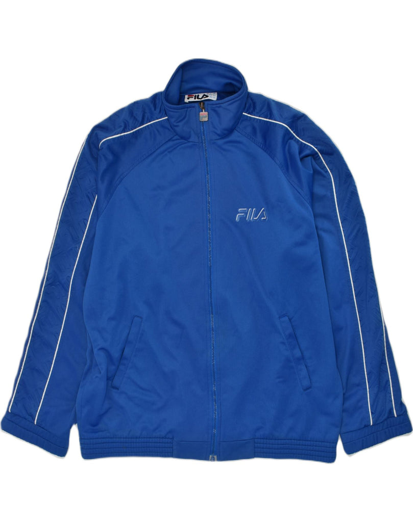 FILA Boys Tracksuit Top Jacket 15-16 Years Blue Polyester | Vintage Fila | Thrift | Second-Hand Fila | Used Clothing | Messina Hembry 