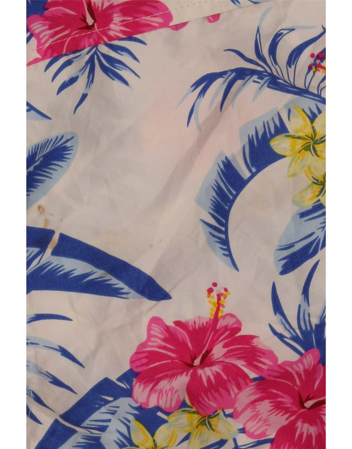 Lowes Mens Hawaiian Short Sleeve Shirt Large Multicoloured Floral