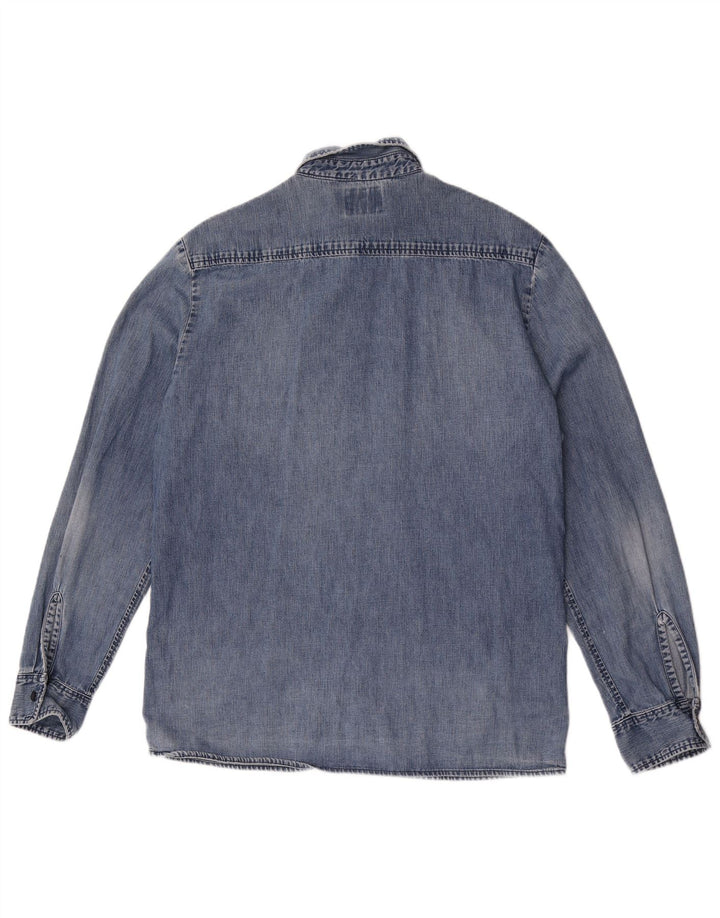 Levi's Mens Denim Shirt Large Blue Cotton