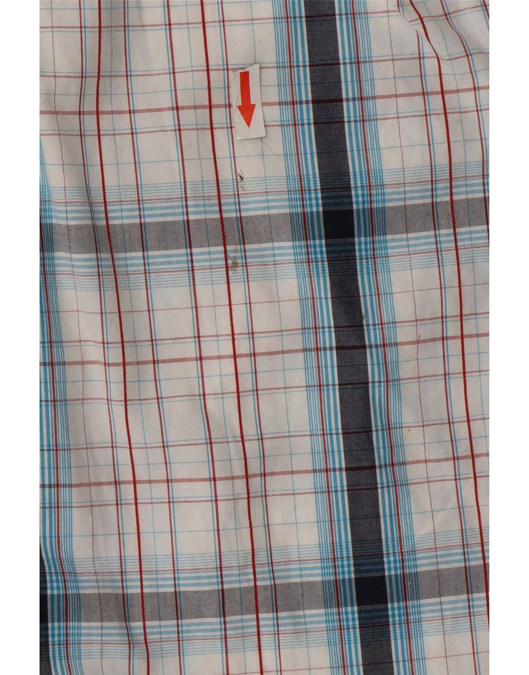 Animal Mens Short Sleeve Shirt Medium White Check Cotton