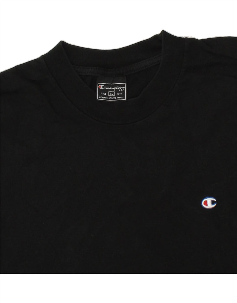 CHAMPION Womens T-Shirt Top UK 18 XL Black Vintage Champion and Second-Hand Champion from Messina Hembry 