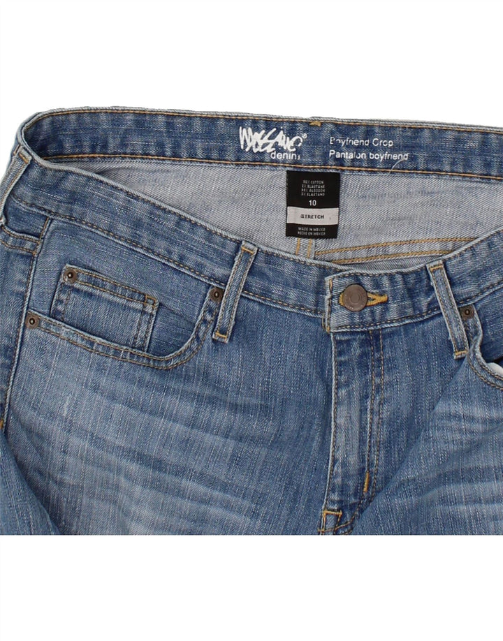 MOSSIMO Womens Boyfriend Distressed Cropped Jeans US 10 Large W34 L28 Blue Vintage Mossimo and Second-Hand Mossimo from Messina Hembry 