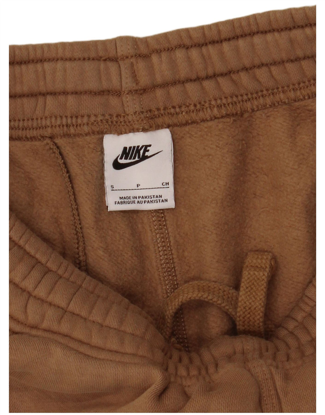 Nike Mens Tracksuit Trousers Joggers Small Beige Cotton