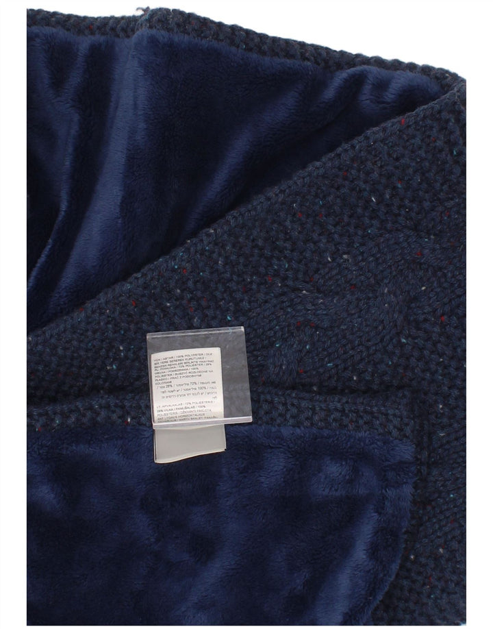 Superdry Womens Knit Rectangle Scarf One Size Navy Blue Flecked Winter