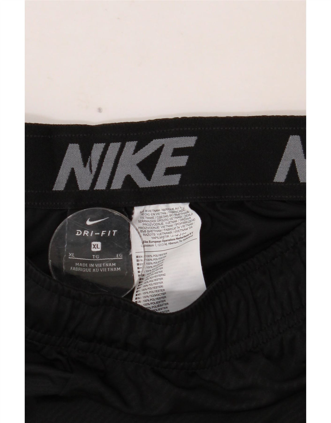 NIKE Mens Dri Fit Graphic Sport Shorts XL  Black Flecked Polyester
