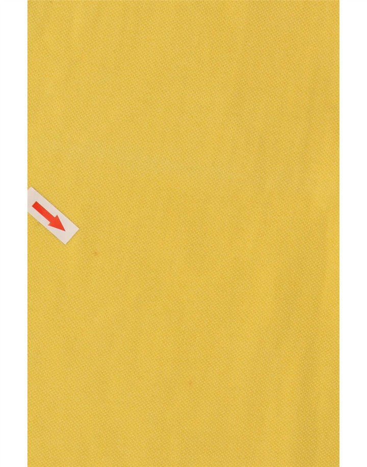 Kappa Mens Polo Shirt Large Yellow Cotton