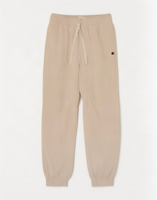 Champion Womens Graphic Tracksuit Trousers Joggers UK 12 Medium Beige