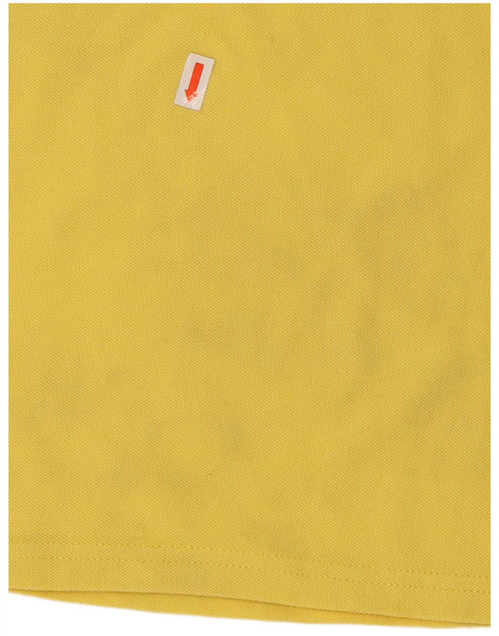 CHAMPION Mens Polo Shirt XL Yellow Cotton
