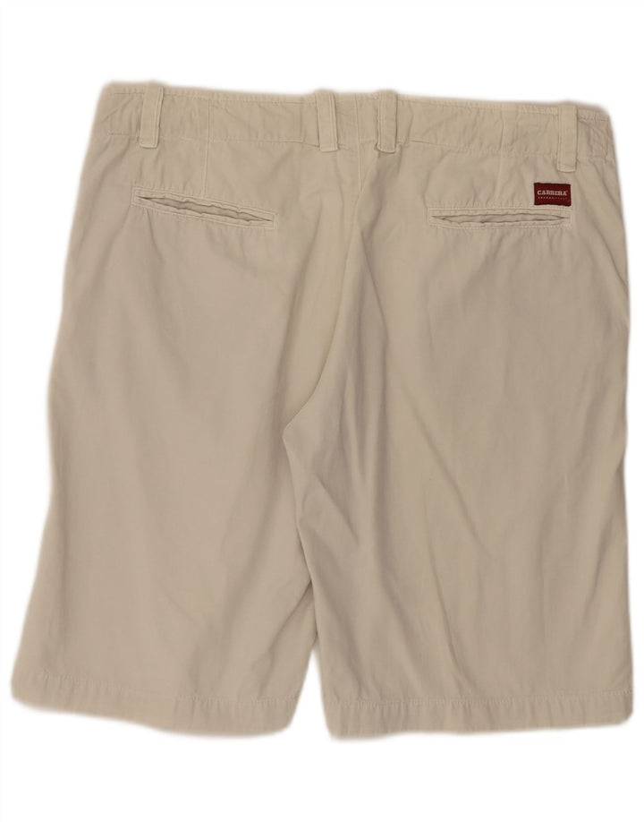 Carrera Mens Chino Shorts IT 52 XL W36  Beige Cotton