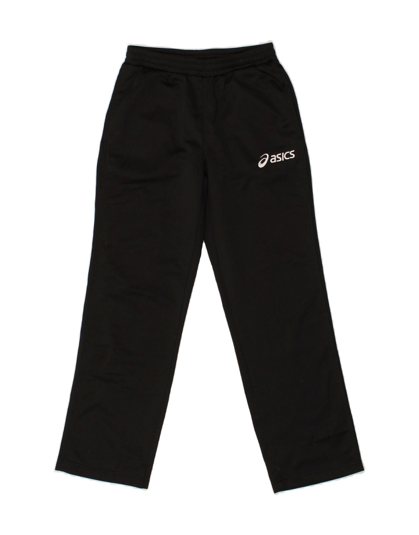 Pantaloni della tuta da bambino ASICS 9-10 anni in poliestere nero