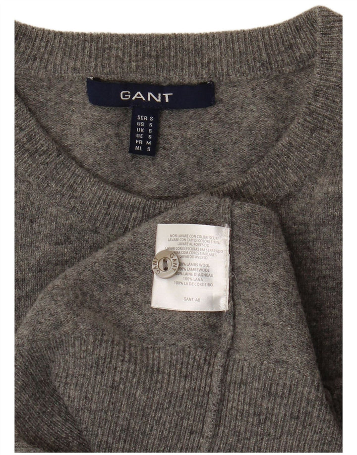 GANT Womens Cardigan Sweater UK 10 Small Grey Wool
