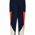CHAMPION Womens Leggings UK 10 Small  Navy Blue Colourblock