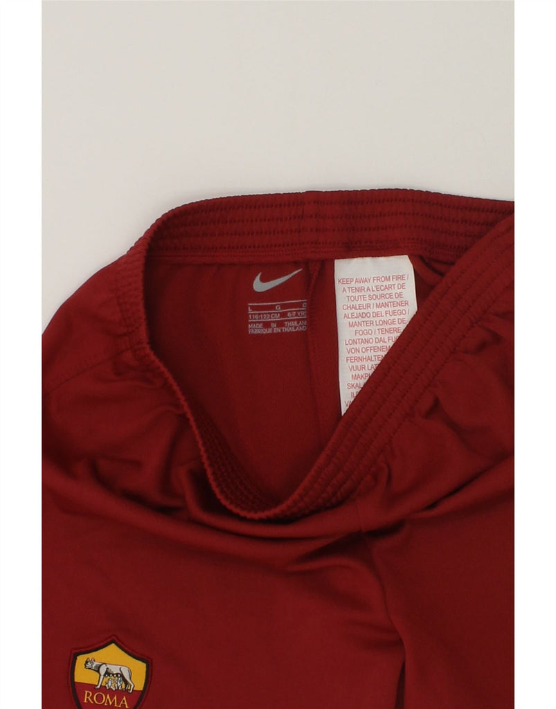 NIKE Boys Sport Shorts 6-7 Years Maroon Polyester | Vintage Nike | Thrift | Second-Hand Nike | Used Clothing | Messina Hembry 