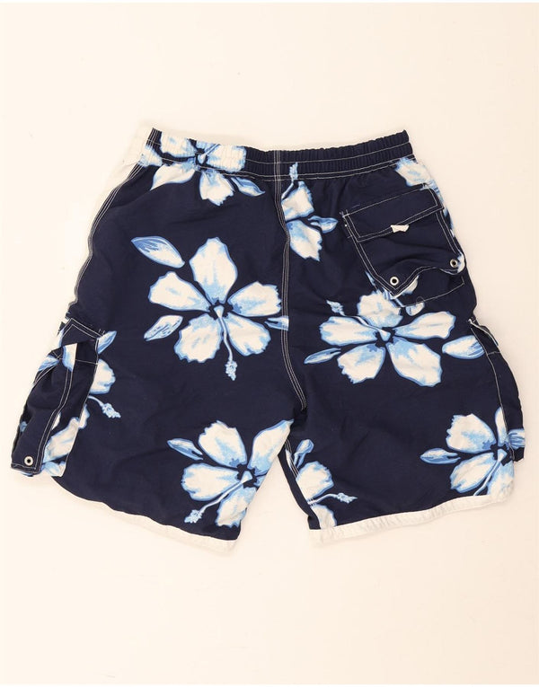Crew Clothing Womens Swimming Shorts UK 16 Large Navy Blue Floral