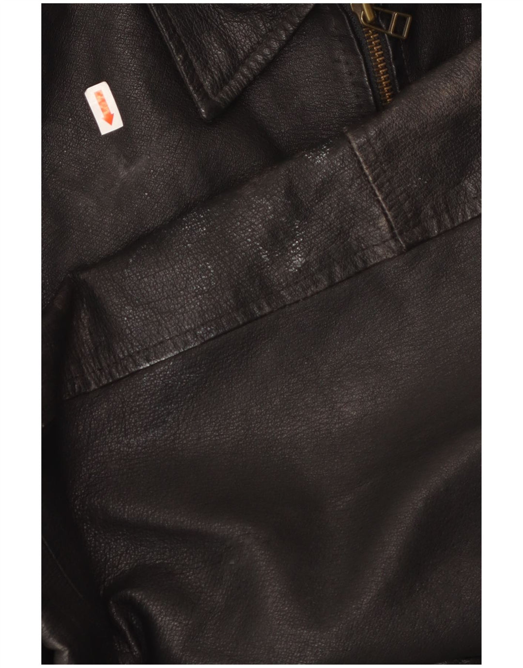 MILAN Mens Leather Jacket UK 40 Large Black Leather