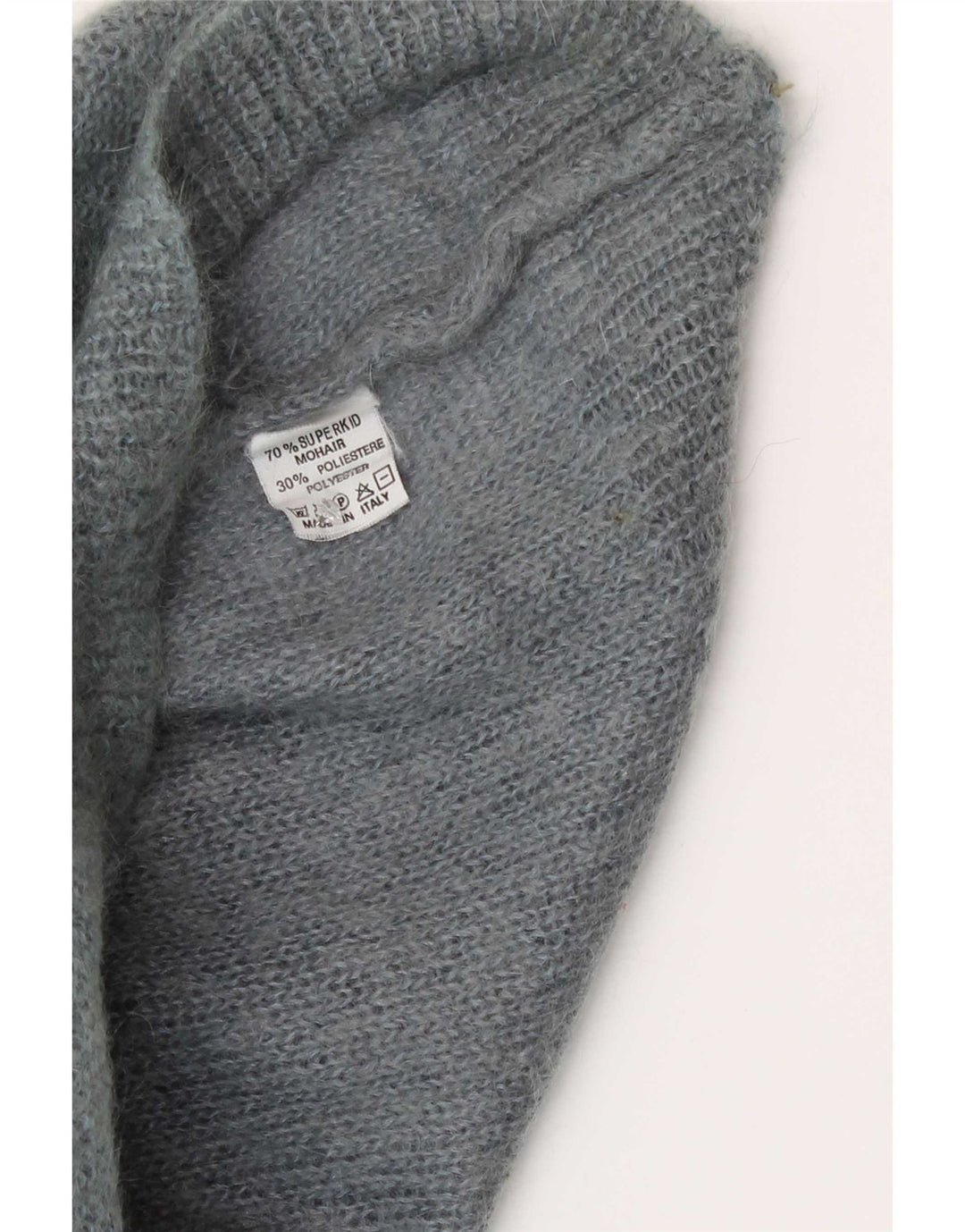 Norma Womens Graphic Crew Neck Jumper Sweater IT 42 Medium Blue Colourblock