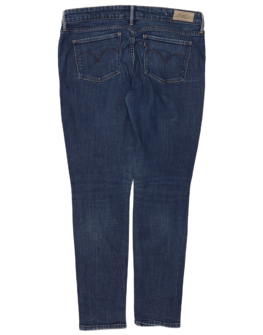 LEVI'S Womens Slight Curve Skinny Jeans US 10 Large W30 L28 Navy Blue