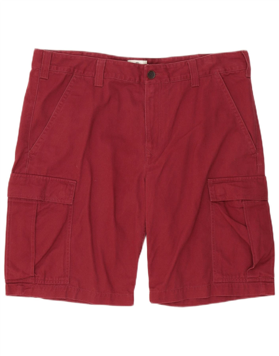 Timberland Mens Cargo Shorts W38 XL Burgundy