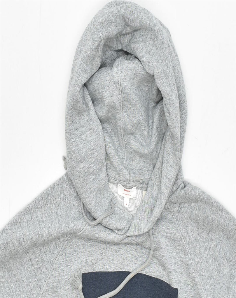 LEVI'S Mens Graphic Hoodie Jumper Medium Grey Cotton | Vintage | Thrift | Second-Hand | Used Clothing | Messina Hembry 