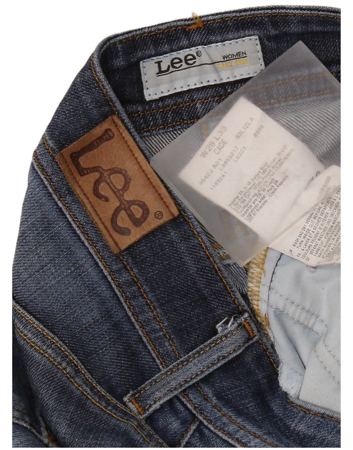 Lee Womens Cade   Bootcut Jeans W28 L29 Blue Cotton