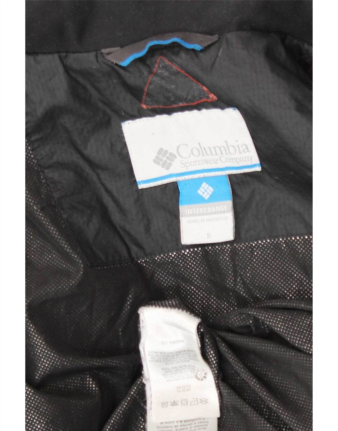 Columbia Mens Interchange Liner Padded Jacket UK 36 Small Black Polyester
