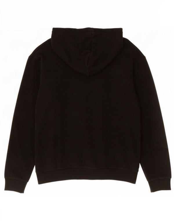 Adidas Mens Hoodie Jumper Medium Black Cotton