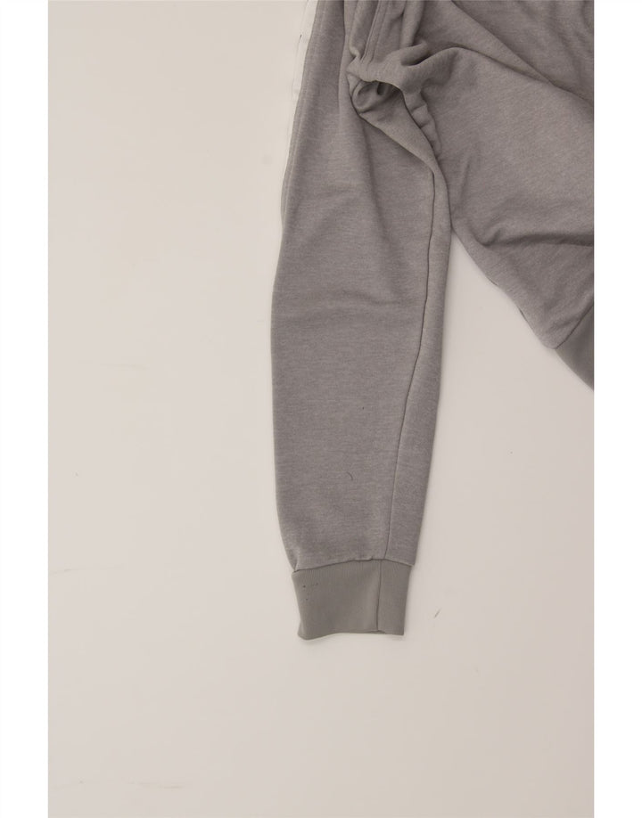 ADIDAS Mens Graphic Zip Hoodie Sweater Small Grey Polyester Vintage Adidas and Second-Hand Adidas from Messina Hembry 
