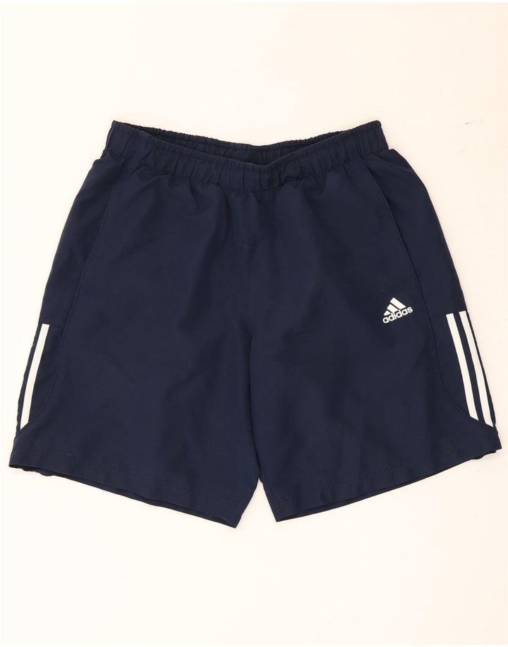 Adidas Mens Climalite Sport Shorts Large  Navy Blue Polyester