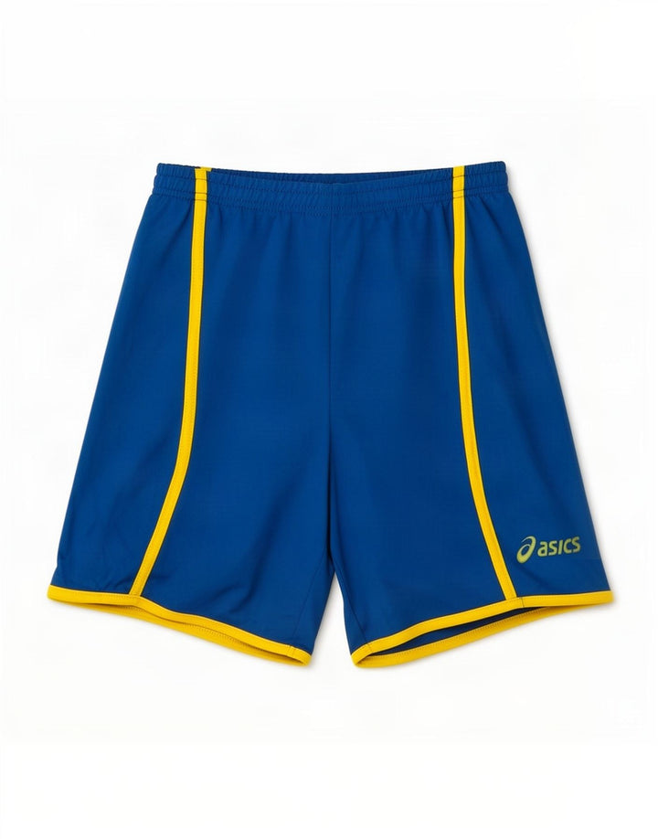 Asics Boys Sport Shorts 13-14 Years Blue Polyester