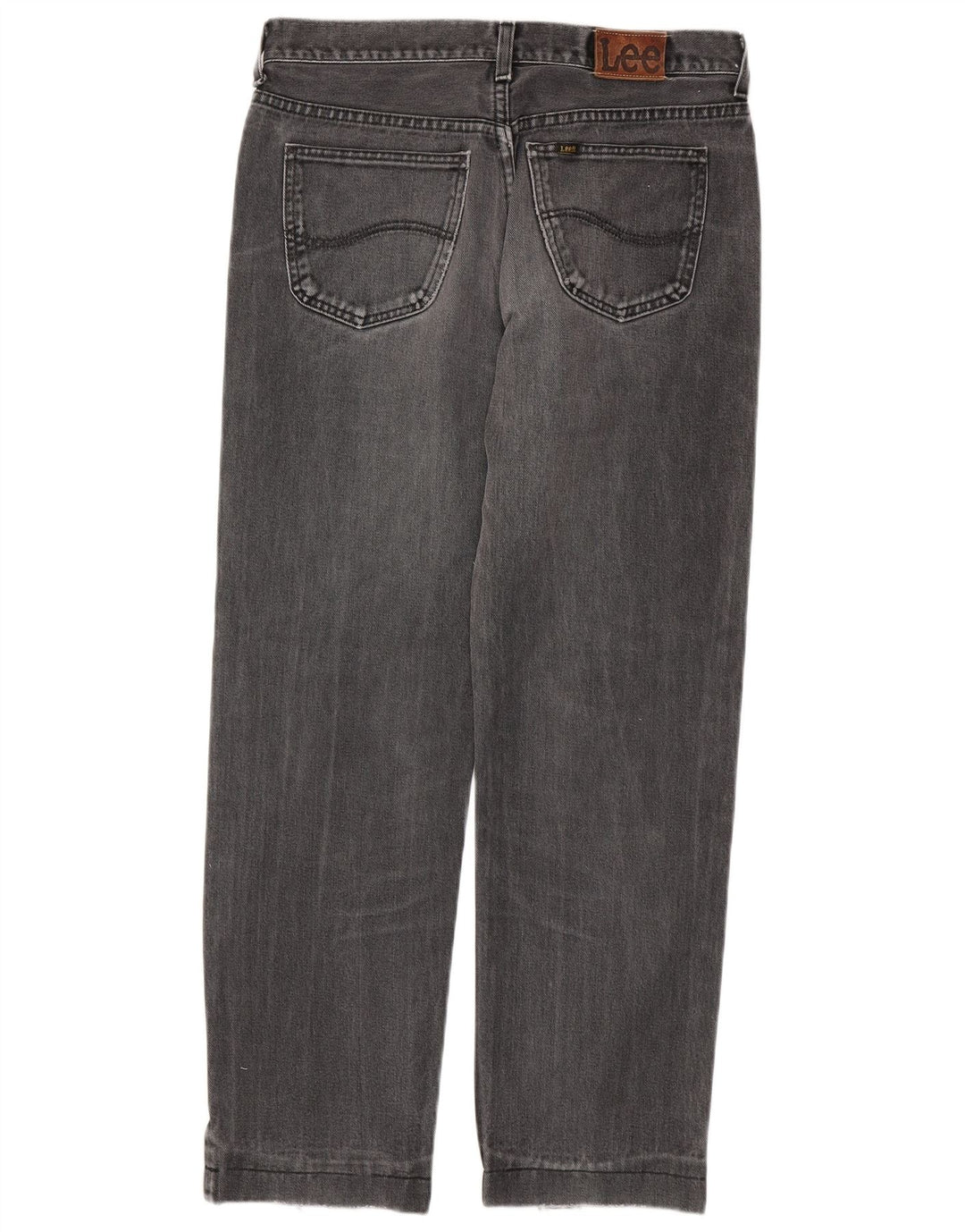LEE Mens Chicago Straight Jeans W33 L29 Grey Cotton