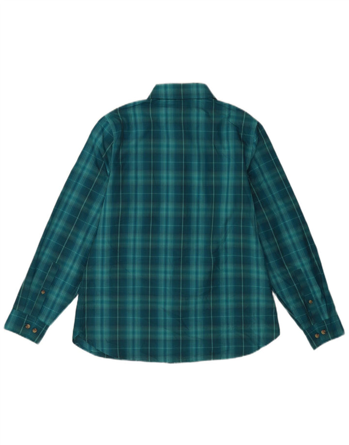 Rohan Womens Shirt UK 12 Medium Blue Check Polyester