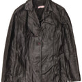 ECLIPSE Womens Leather Jacket UK 10 Small Black
