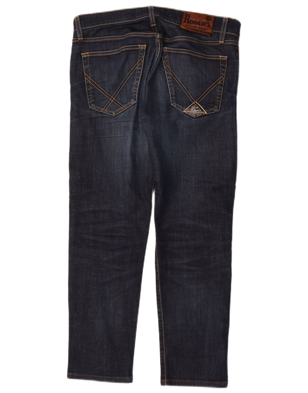 Roy Rogers Mens Straight Jeans W32 L27 Navy Blue Cotton