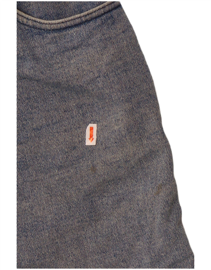 Quarry Womens Mini Denim Skirt W31 Medium Blue Cotton